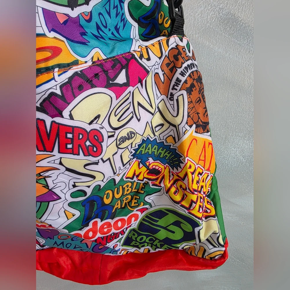 Nickelodeon Collage Messenger Crossbody Bag 2016 Las Vegas Expo 19x16 Foldover